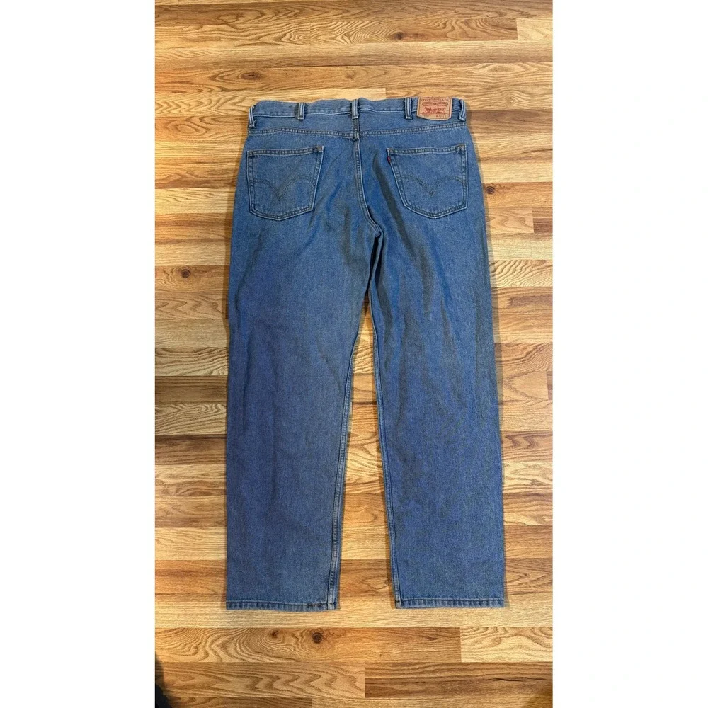 Levis 550 Relaxed Fit Mens Jeans 40x32 Medium Wash Blue Denim Cotton 550-0216